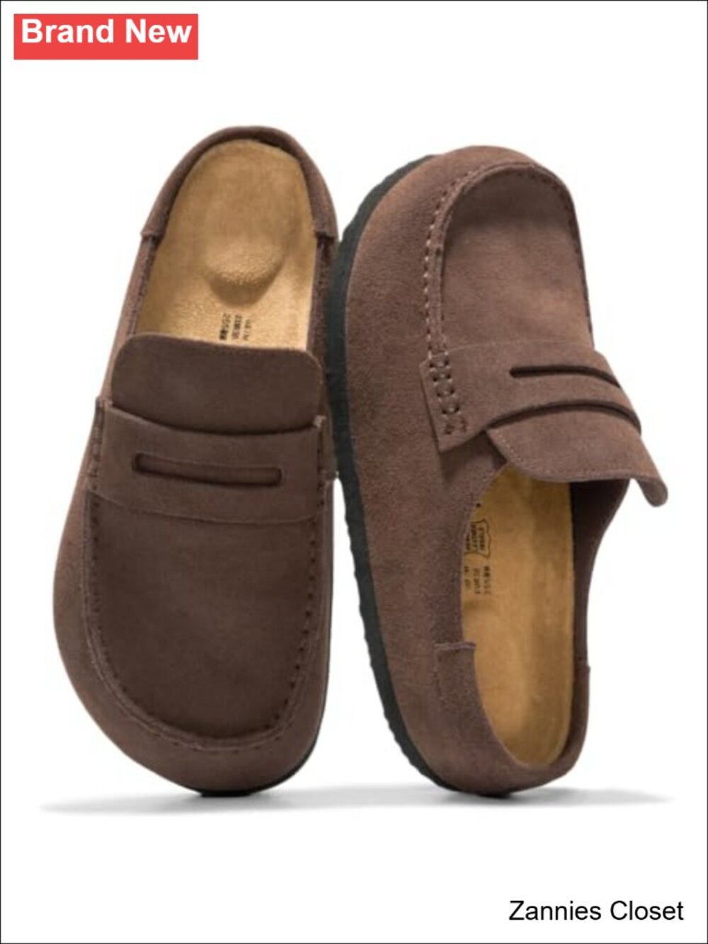 ✨ Project Cloud Genuine Leather Mocc Women Fall Shoes Mules Non-Slip Sole